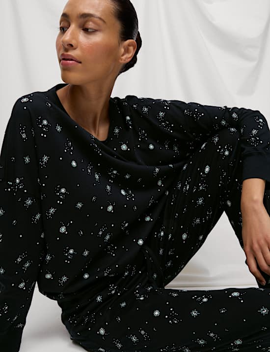 Jersey Eid Printed Pyjama Set