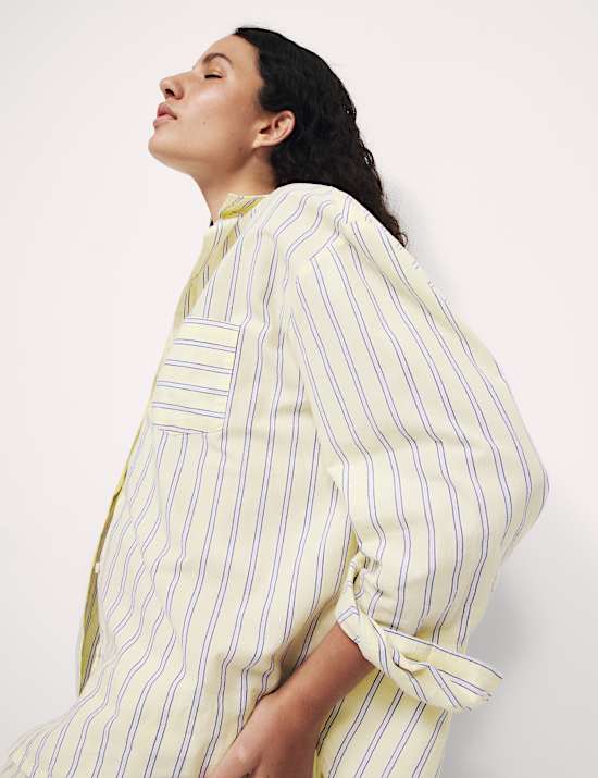 Pure Cotton Cambric Striped Pyjama Set