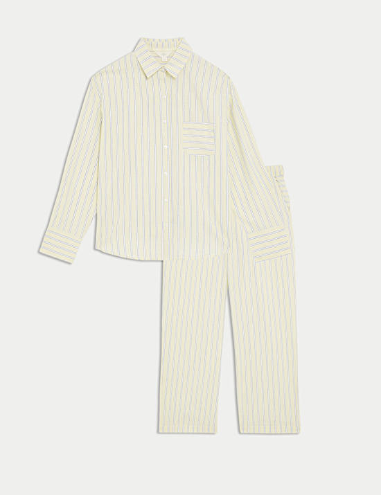 Pure Cotton Cambric Striped Pyjama Set