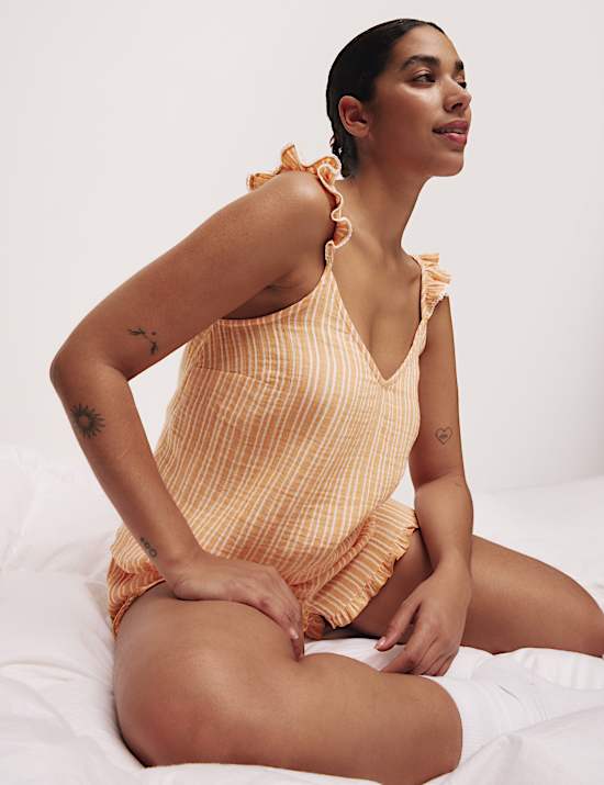 Cool Comfort™ Muslin Striped Shortie Set