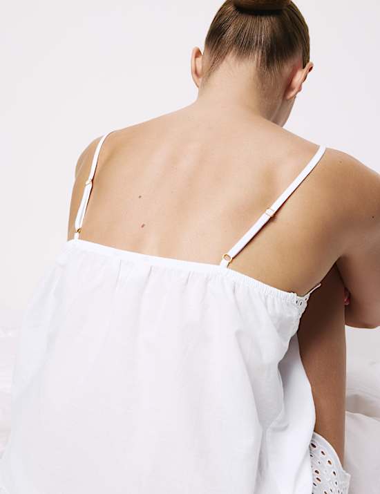 Pure Cotton Voile Cami Shortie Set