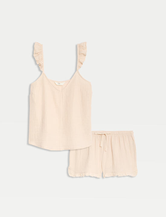 Pure Cotton Muslin Cool Comfort&trade; Shortie Set