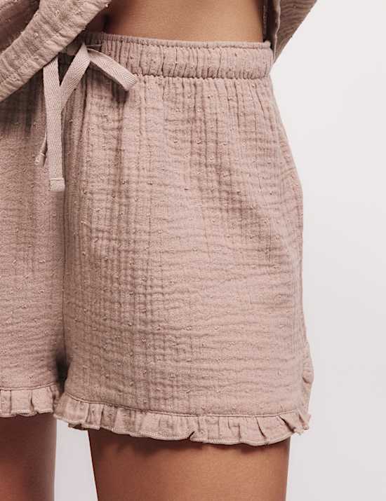 Pure Cotton Muslin Cool Comfort&trade; Shortie Set