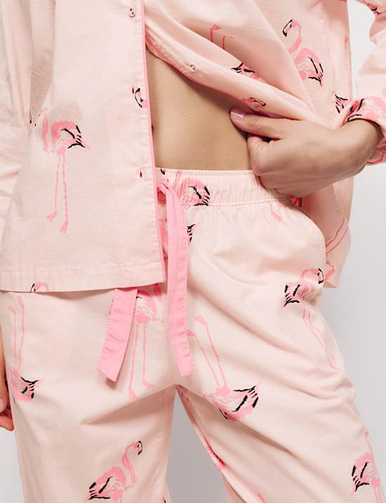 Pijama de batista 100 % algodón con estampado