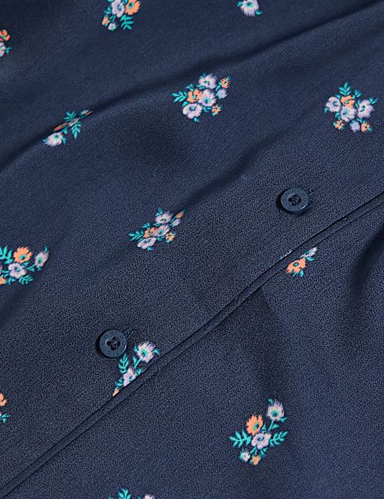 Dream Satin™ Printed Revere Shortie Set