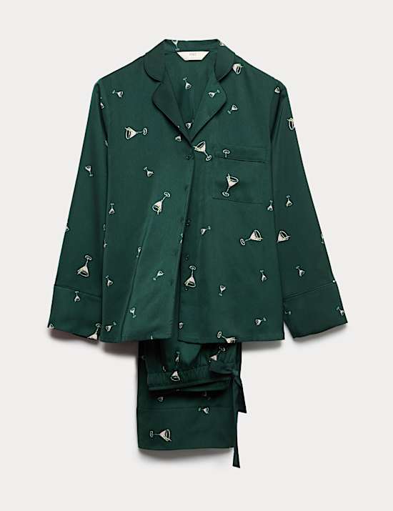 Ensemble yjama Dream Satin™ à imprimé cocktail