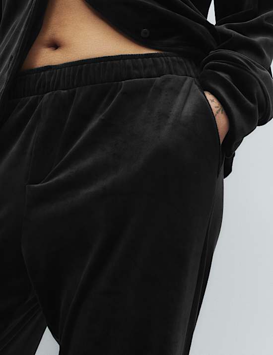 Velours-Schlafanzugset