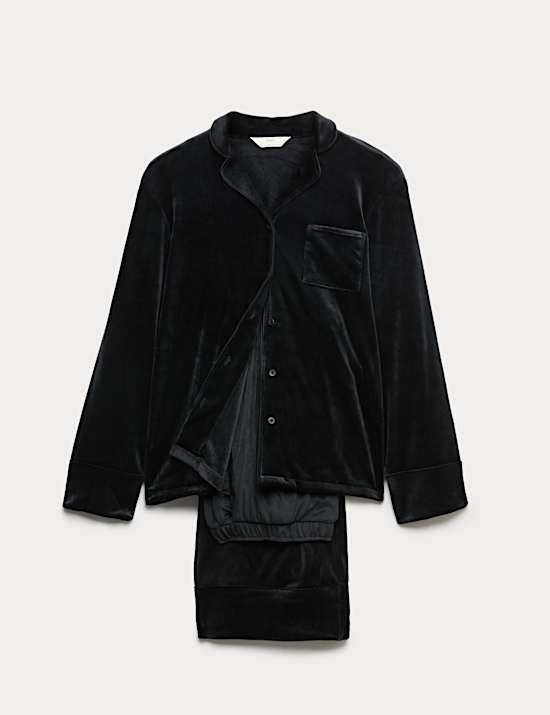 Velours-Schlafanzugset