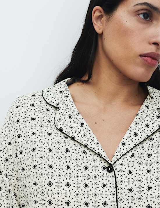 Pure Cotton Sateen Printed Pyjama Set