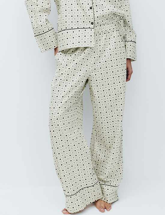 Pure Cotton Sateen Printed Pyjama Set