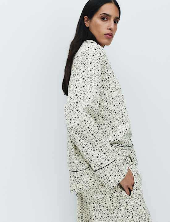 Pure Cotton Sateen Printed Pyjama Set