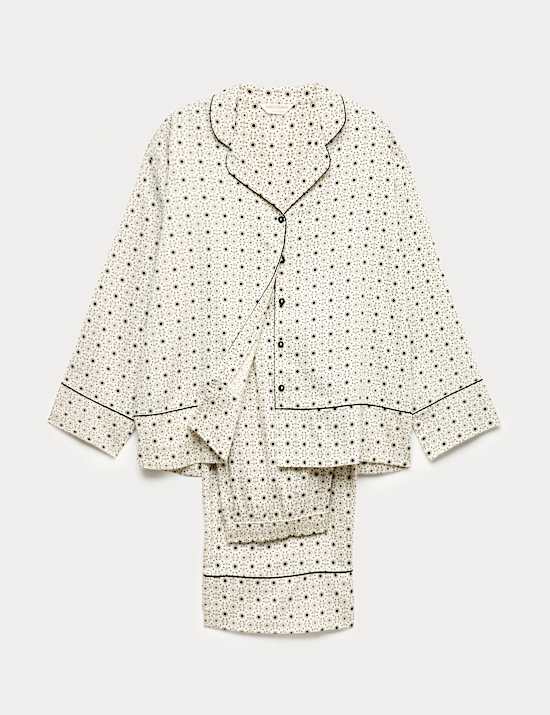 Pure Cotton Sateen Printed Pyjama Set