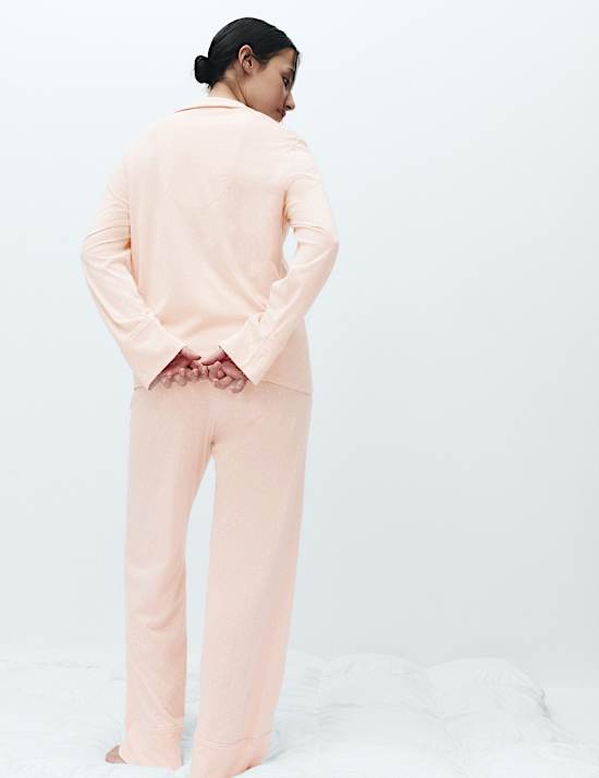 Cotton Modal Printed Revere Pyjama Set