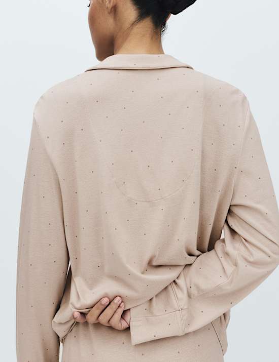 Cotton Modal Printed Revere Pyjama Set