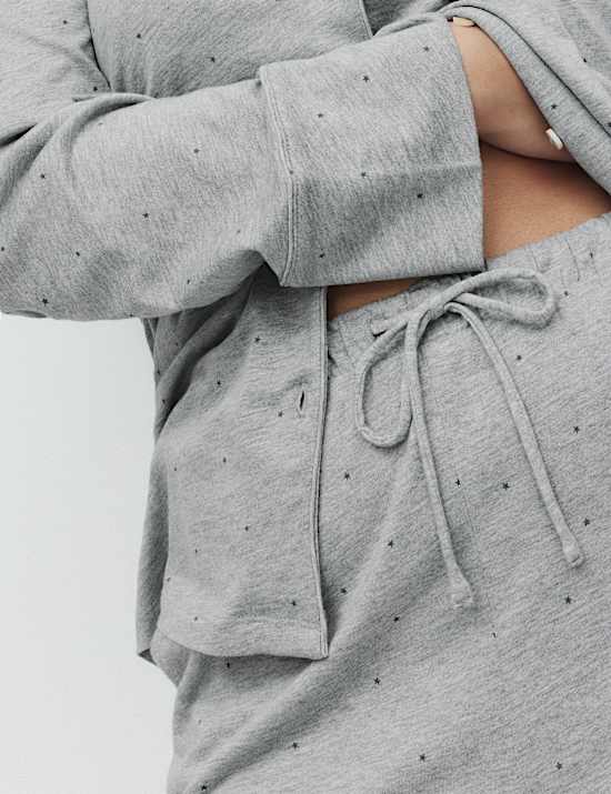 Cotton Modal Printed Revere Pyjama Set