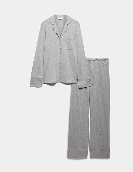 Cotton Modal Printed Revere Pyjama Set