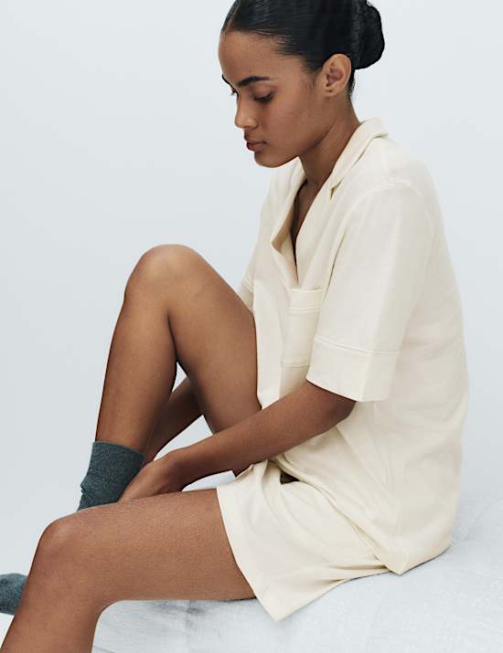 Cotton Modal Revere Shortie Pyjama Set