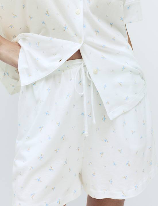 Conjunto corto Revere de algod&oacute;n modal estampado