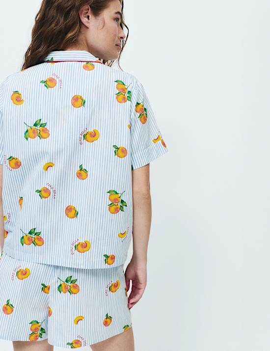 Pure Cotton Printed Shortie Set