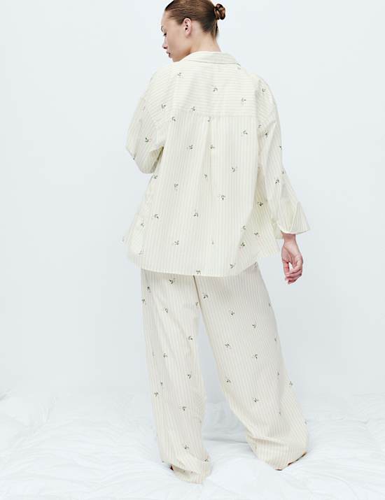 Pure Cotton Poplin Printed Pyjama Set