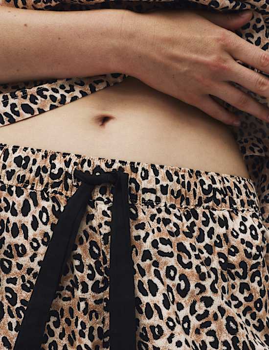 Pure Cotton Animal Print Short Sleeve Pyjama Set