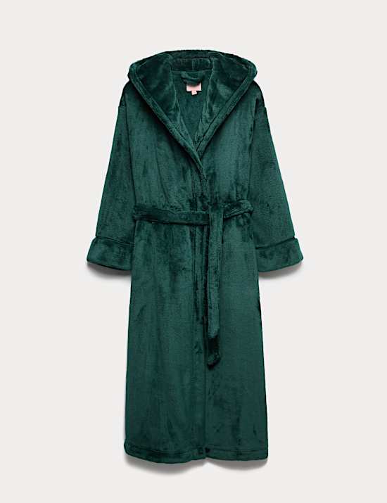 Φλις ρόμπα με κουκούλα