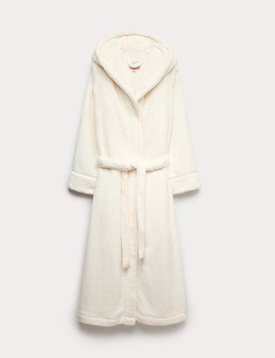 Fleece Hooded Dressing Gown