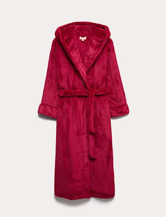 Fleece Hooded Dressing Gown