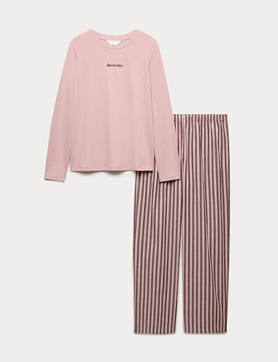 Pure Cotton Striped Pyjama Set