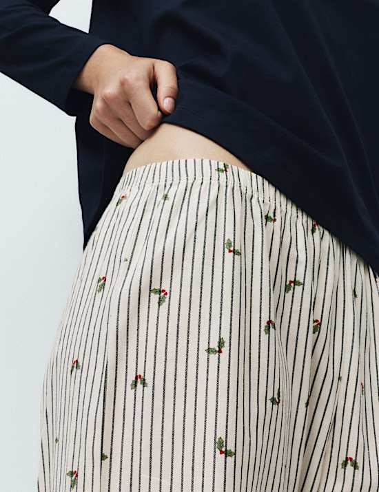 Pure Cotton Striped Pyjama Set