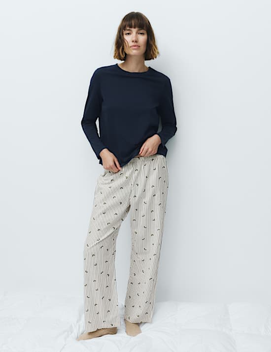 Pure Cotton Striped Pyjama Set