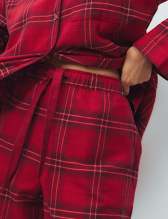 Pure Cotton Checked Matching Family Pyjama Set