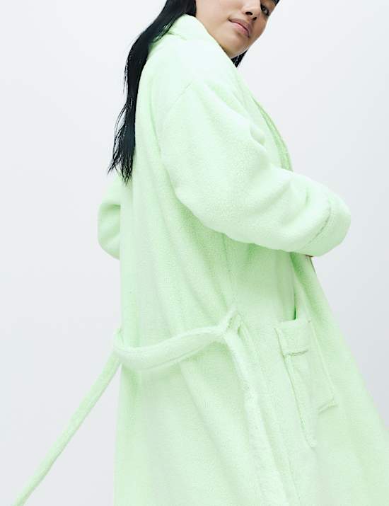 Robe de chambre 100 % coton &eacute;ponge