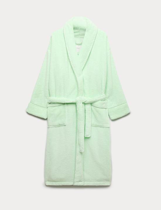 Robe de chambre 100 % coton &eacute;ponge