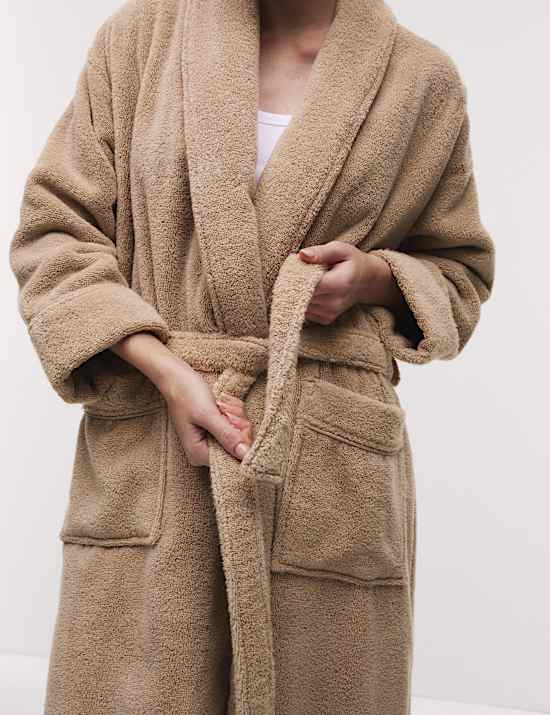 Pure Cotton Towelling Dressing Gown