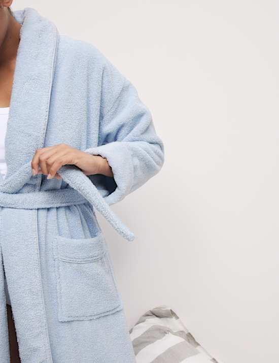 Pure Cotton Towelling Dressing Gown