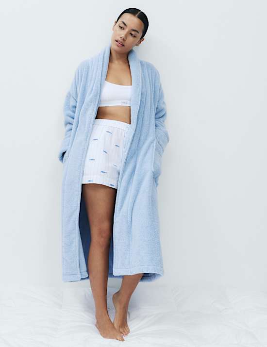 Pure Cotton Towelling Dressing Gown