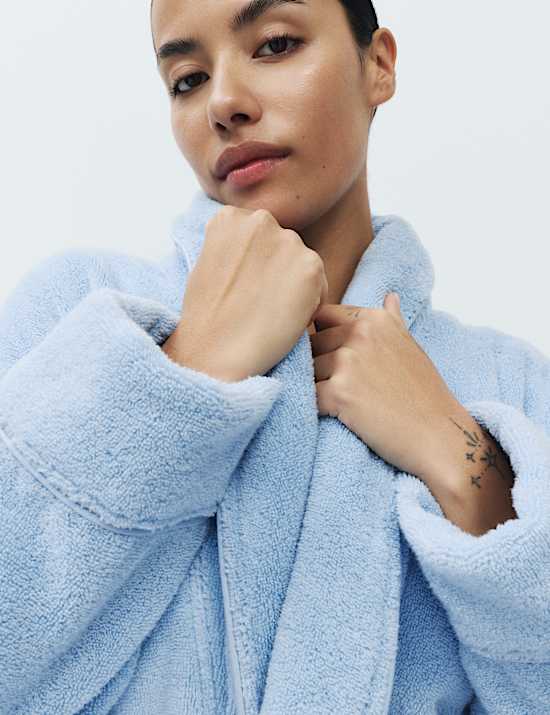 Pure Cotton Towelling Dressing Gown