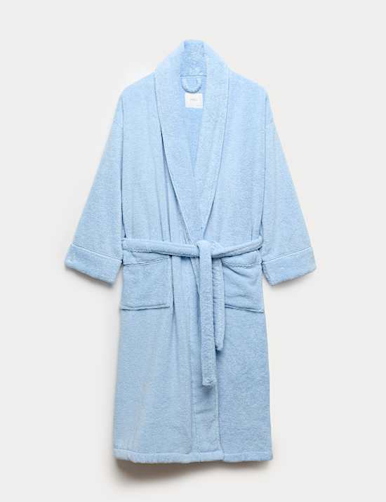 Pure Cotton Towelling Dressing Gown