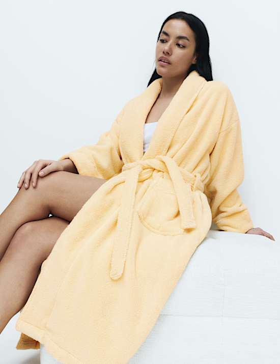 Pure Cotton Towelling Dressing Gown