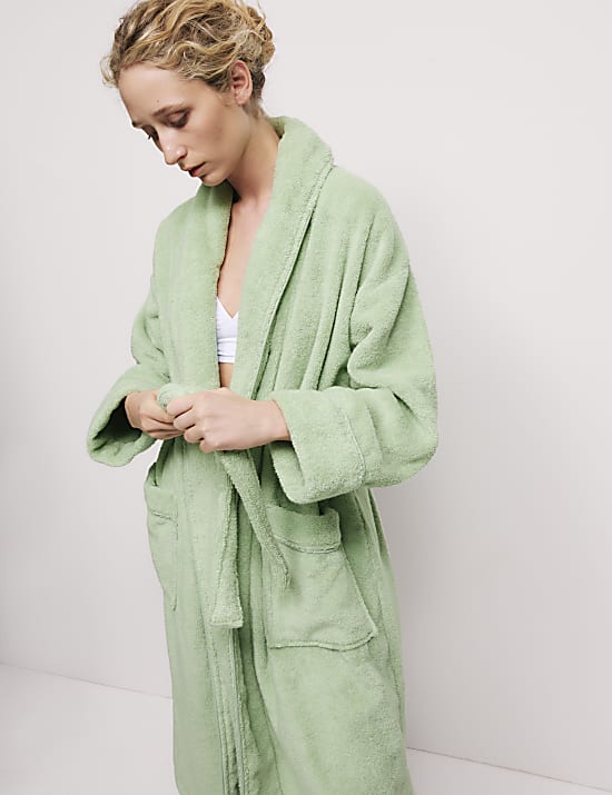 Pure Cotton Towelling Dressing Gown