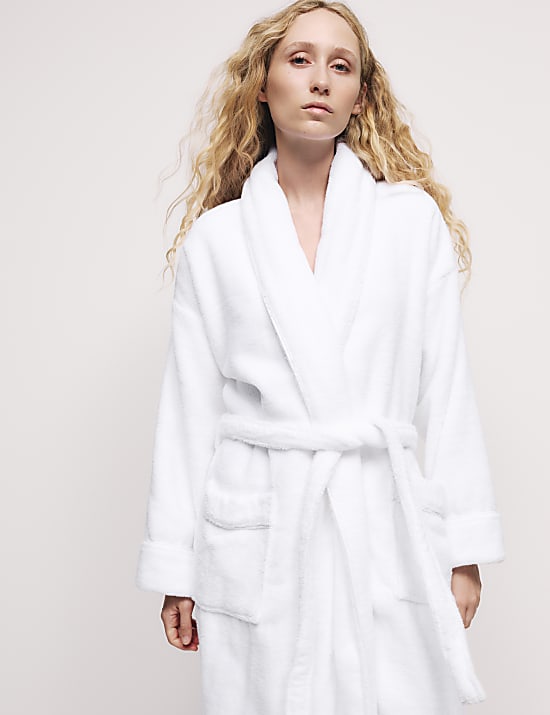 Pure Cotton Towelling Dressing Gown