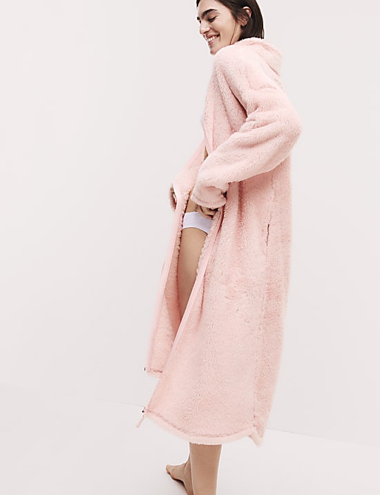 Fleece Full Zip Dressing Gown