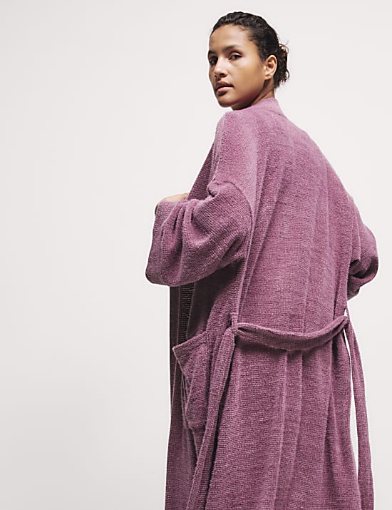 Body Soft Feather Knit Dressing Gown