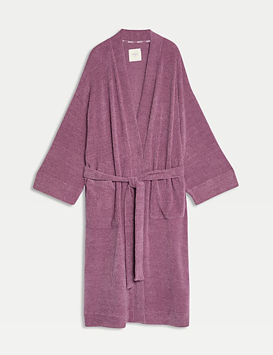 Body Soft Feather Knit Dressing Gown