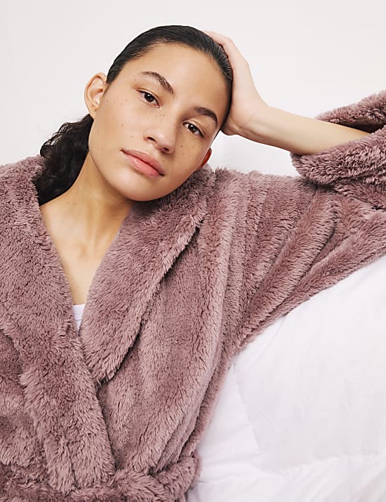 Φλις ρόμπα με κουκούλα