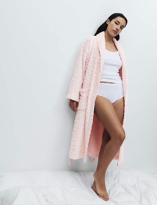 Animal Print Shimmer Dressing Gown