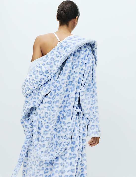 Animal Print Shimmer Dressing Gown