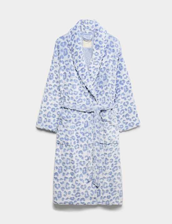 Animal Print Shimmer Dressing Gown