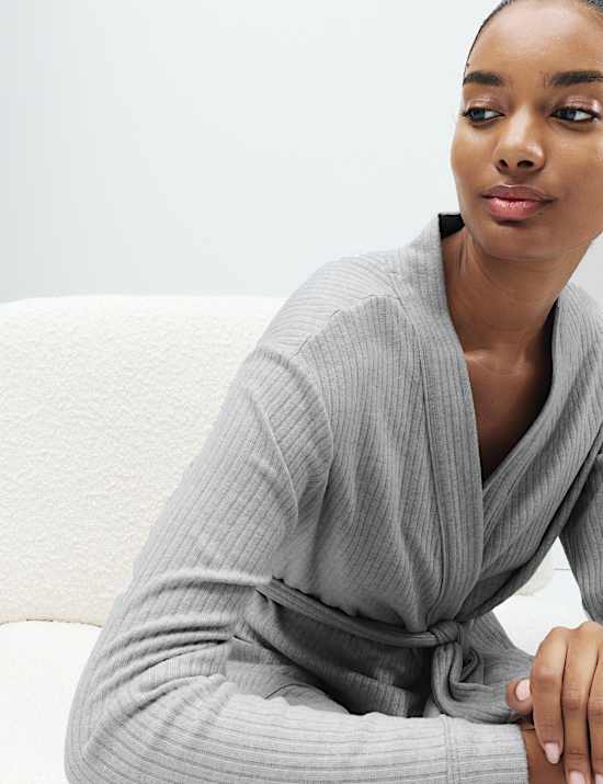 Wide Ribbed Dressing Gown